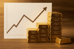 بررسی جامع قیمت طلا در یک سال گذشته؛ تحلیل دلایل رشد، تأثیر دلار و پیش‌بینی روند آینده