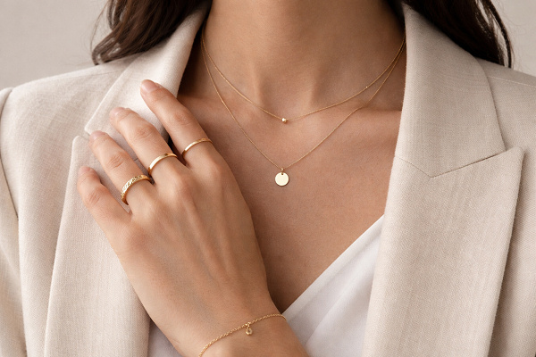 ست کردن طلا مینیمال