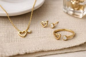 نیم‌ست طلای سبک؛ انتخابی شیک و کاربردی برای استفاده روزمره