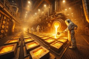 شمش طلا چگونه ساخته می‌شود؟ راهنمای کامل مراحل تولید شمش طلا، خلوص و خرید امن