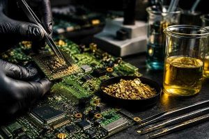 استخراج طلا از بردهای الکترونیکی